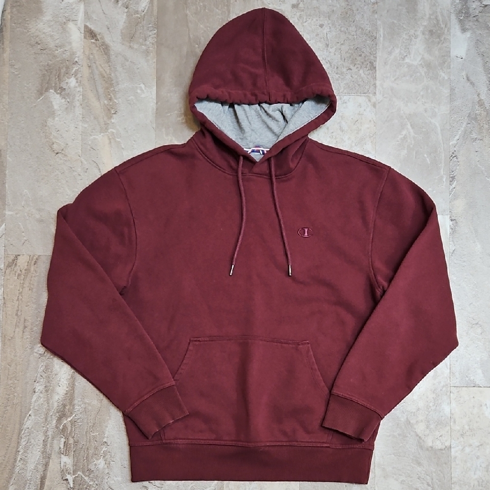 Champion Burgundy Hoodie.
